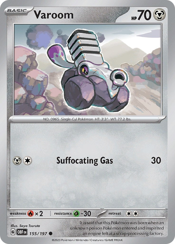 Image for Varoom (155/197) (SV03: Obsidian Flames) - Pokemon