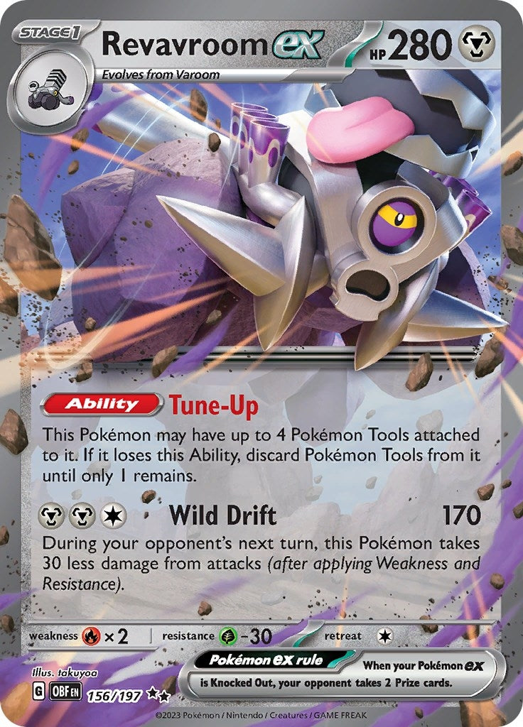 Image for Revavroom ex (156/197) (SV03: Obsidian Flames) - Pokemon