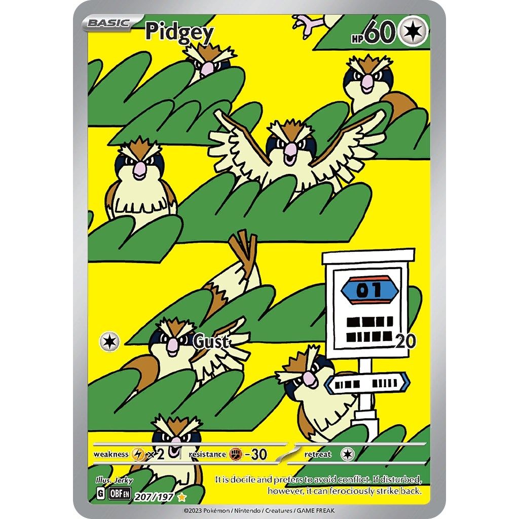 Pidgey (207/197) (SV03: Obsidian Flames) - PokeBox USA