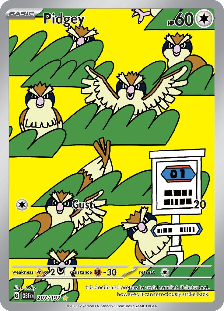 Pidgey (207/197) (SV03: Obsidian Flames) - PokeBox USA
