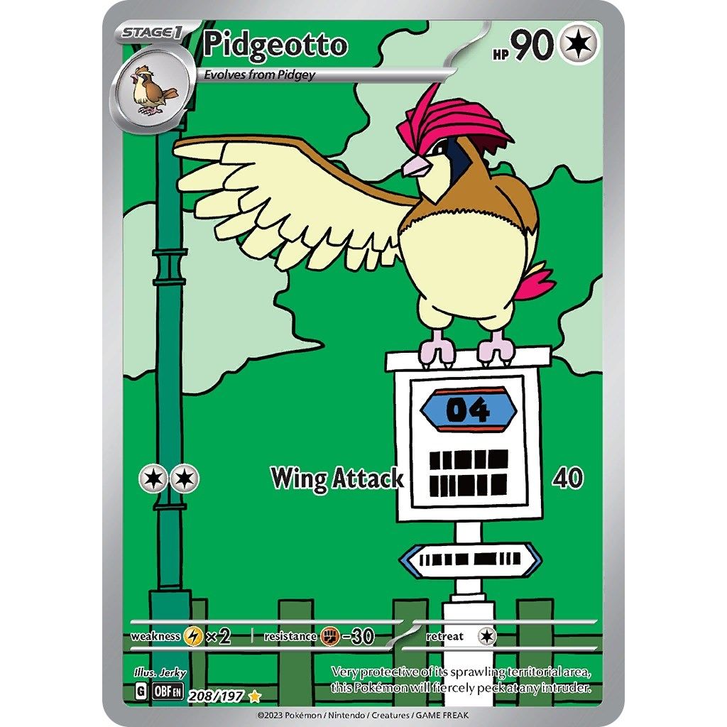 Pidgeotto (208/197) (SV03: Obsidian Flames) - PokeBox USA