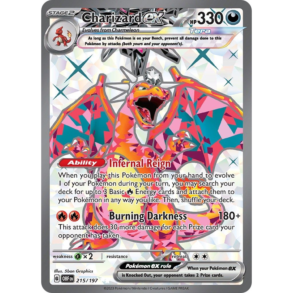 Charizard ex (215/197) (SV03: Obsidian Flames) - PokeBox USA