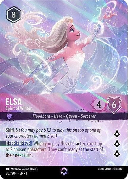 Image for Elsa - Spirit of Winter (Enchanted) (207/204) (The First Chapter) (1) - Disney Lorcana