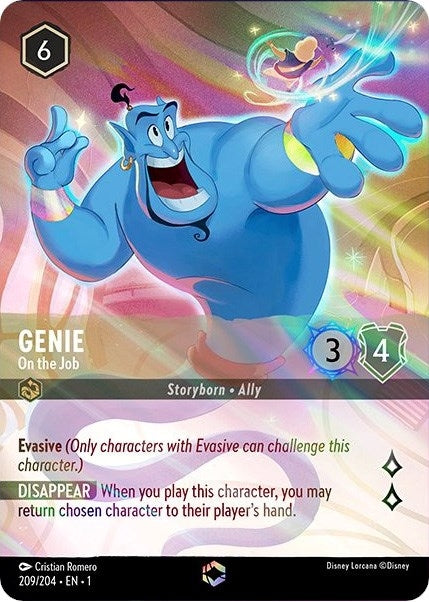 Image for Genie - On the Job (Enchanted) (209/204) (The First Chapter) (1) - Disney Lorcana