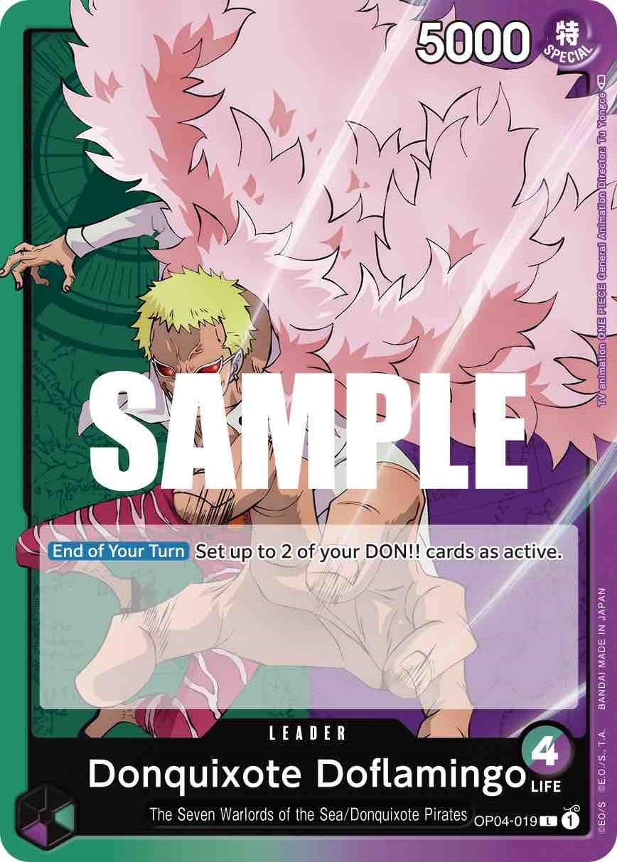 Image for Donquixote Doflamingo (019) (OP04-019) (Kingdoms of Intrigue) (OP04) - One Piece Card Game