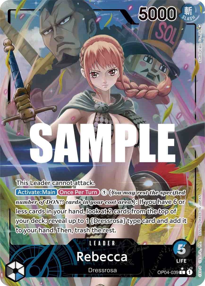 Image for Rebecca (039) (Alternate Art) (OP04-039) (Kingdoms of Intrigue) (OP04) - One Piece Card Game