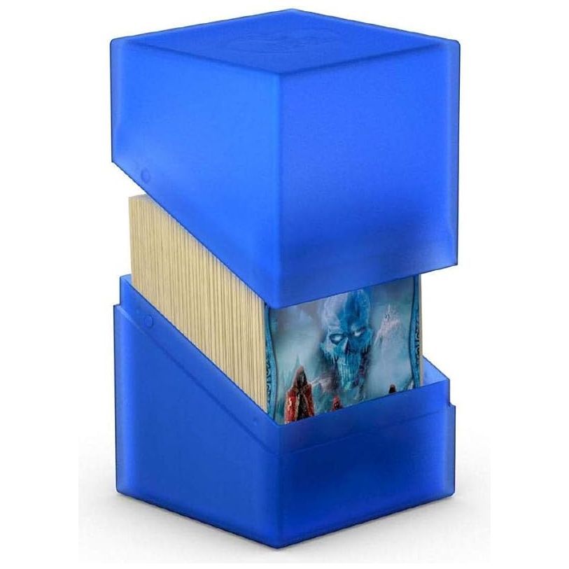 Ultimate Guard Boulder Deck Case 100+ Standard Size Sapphire Deck Box - PokeBox USA