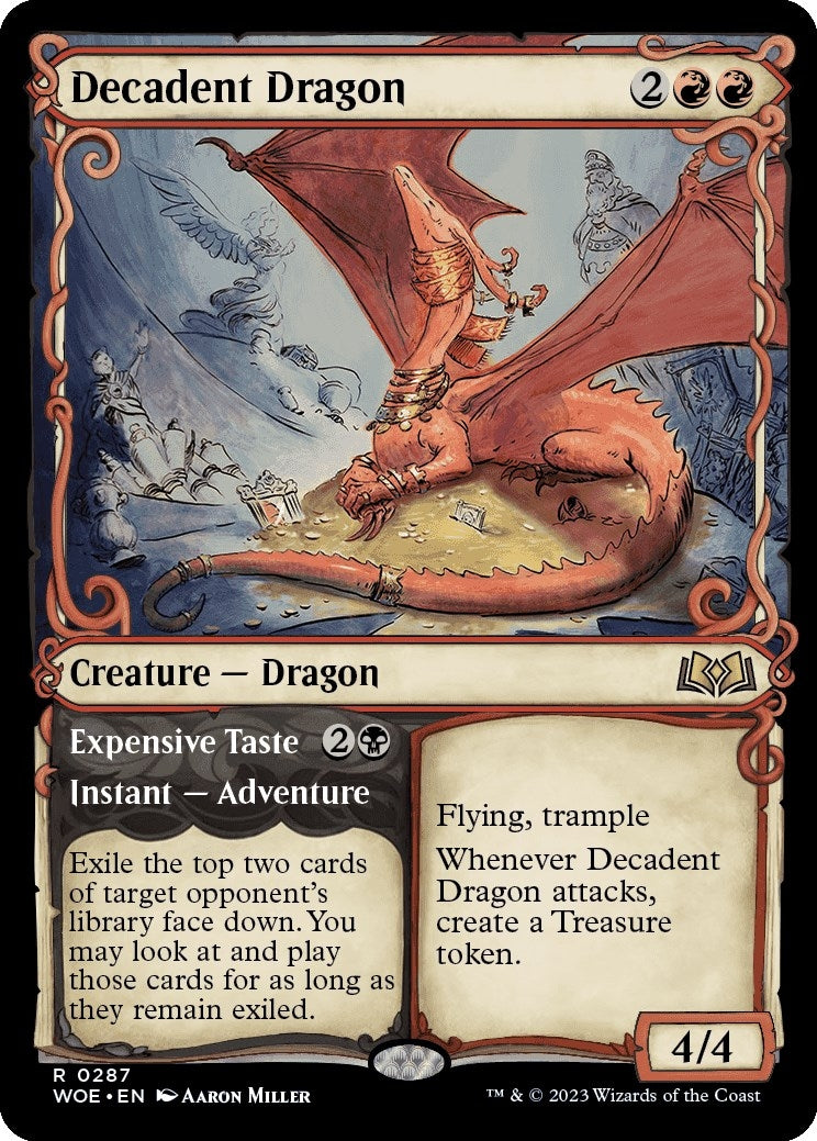 Decadent Dragon (Showcase) (287) (Wilds of Eldraine)