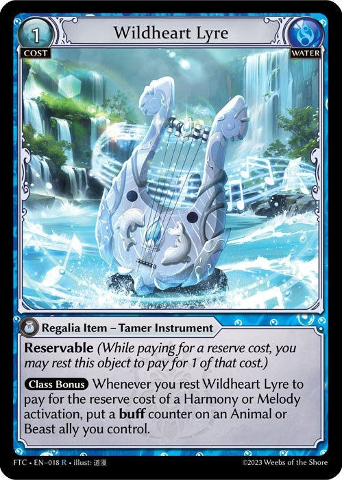 Image for Wildheart Lyre (018) (Fractured Crown) (FTC) - Grand Archive TCG