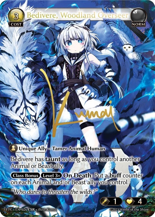 Image for Bedivere, Woodland Overseer (CSR) (026) (Fractured Crown) (FTC) - Grand Archive TCG