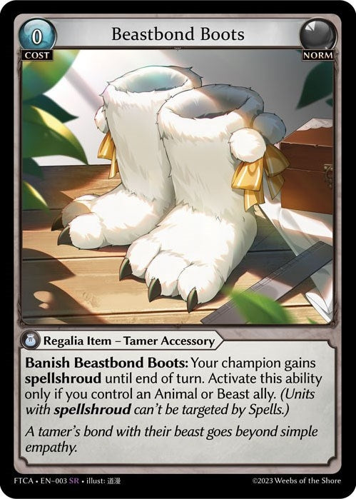 Image for Beastbond Boots (003) (Fractured Crown) (FTC) - Grand Archive TCG