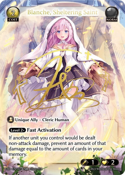 Image for Blanche, Sheltering Saint (CSR) (027) (Fractured Crown) (FTC) - Grand Archive TCG