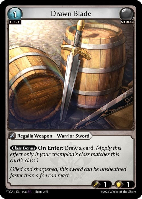 Image for Drawn Blade (008) (Fractured Crown) (FTC) - Grand Archive TCG