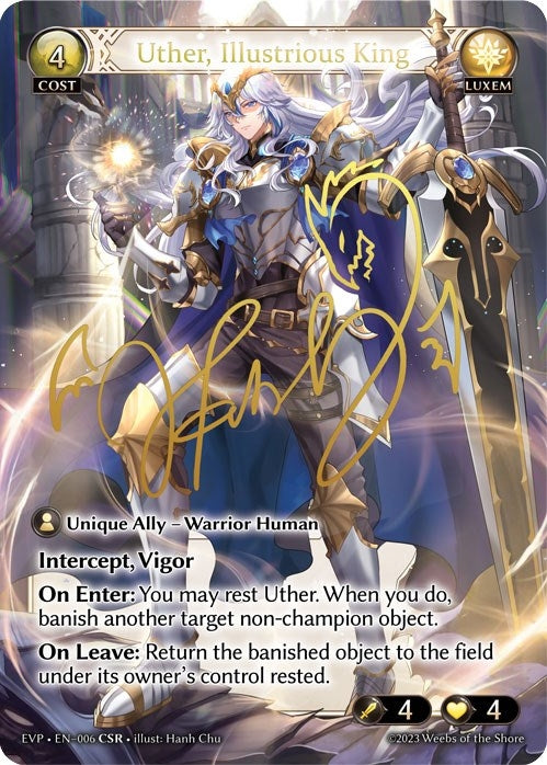 Image for Uther, Illustrious King (CSR) (006) (Promotional Cards) (P) - Grand Archive TCG