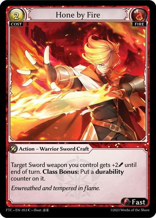 Image for Hone by Fire (053) (Fractured Crown) (FTC) - Grand Archive TCG