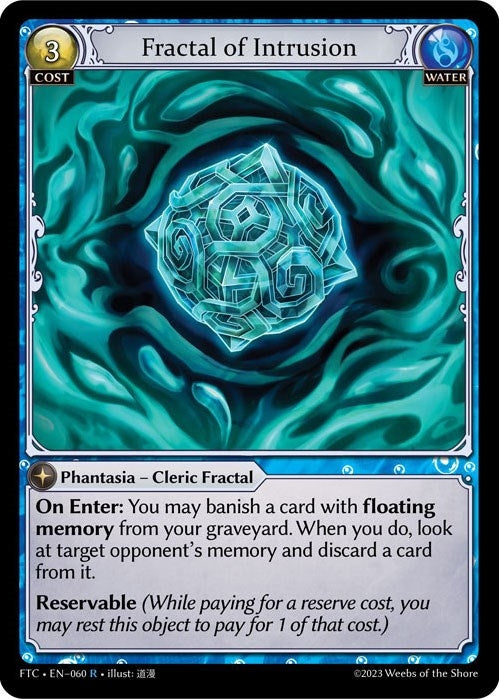 Image for Fractal of Intrusion (060) (Fractured Crown) (FTC) - Grand Archive TCG