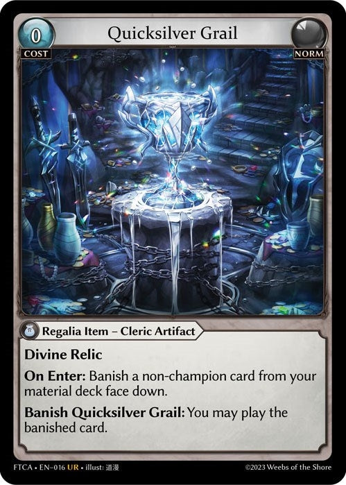 Image for Quicksilver Grail (016) (016) (Fractured Crown) (FTC) - Grand Archive TCG