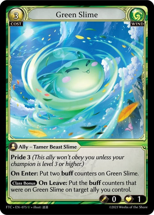 Image for Green Slime (075) (Fractured Crown) (FTC) - Grand Archive TCG
