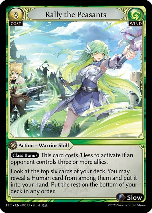 Image for Rally the Peasants (080) (Fractured Crown) (FTC) - Grand Archive TCG