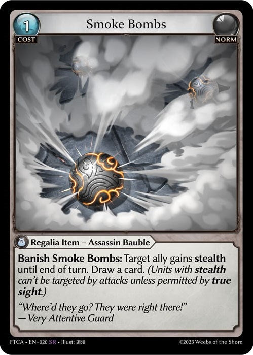 Image for Smoke Bombs (020) (Fractured Crown) (FTC) - Grand Archive TCG