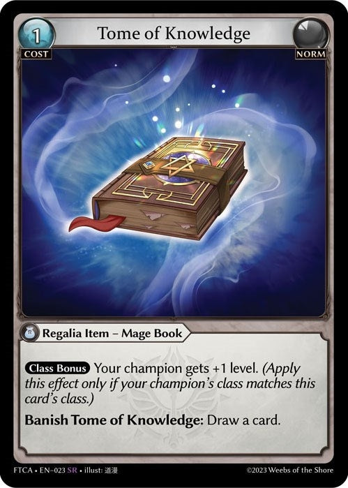 Image for Tome of Knowledge (023) (Fractured Crown) (FTC) - Grand Archive TCG