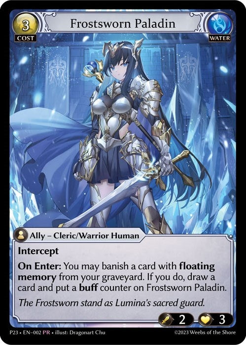 Image for Frostsworn Paladin (002) (Promotional Cards) (P) - Grand Archive TCG