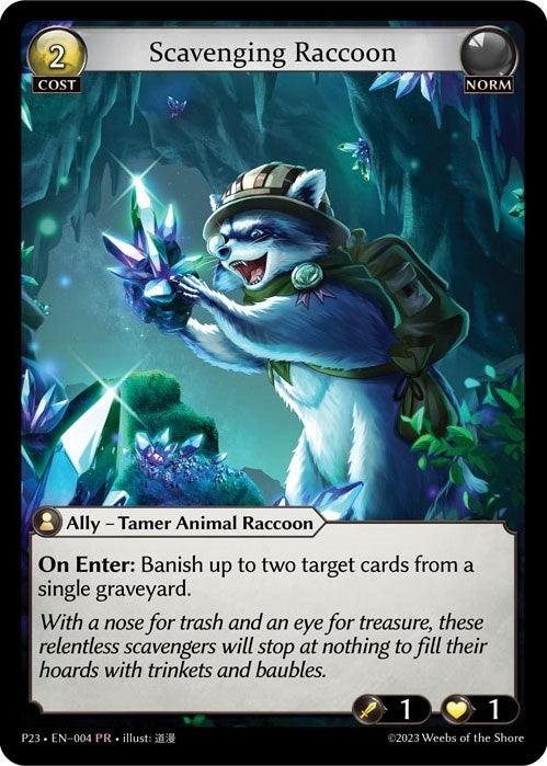Image for Scavenging Raccoon (004) (Promotional Cards) (P) - Grand Archive TCG
