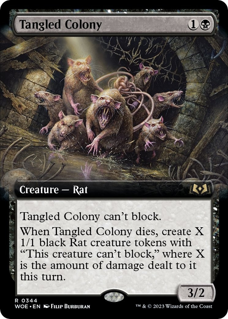 Tangled Colony (Extended Art) (344) (Wilds of Eldraine)