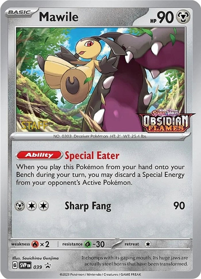 Image for Mawile - 039 (Prerelease) [Staff] (039) (SV: Scarlet & Violet Promo Cards) (SVP) - Pokemon