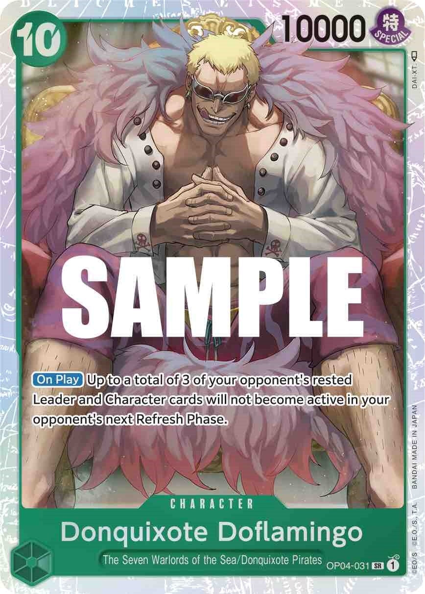 Image for Donquixote Doflamingo (031) (OP04-031) (Kingdoms of Intrigue) (OP04) - One Piece Card Game
