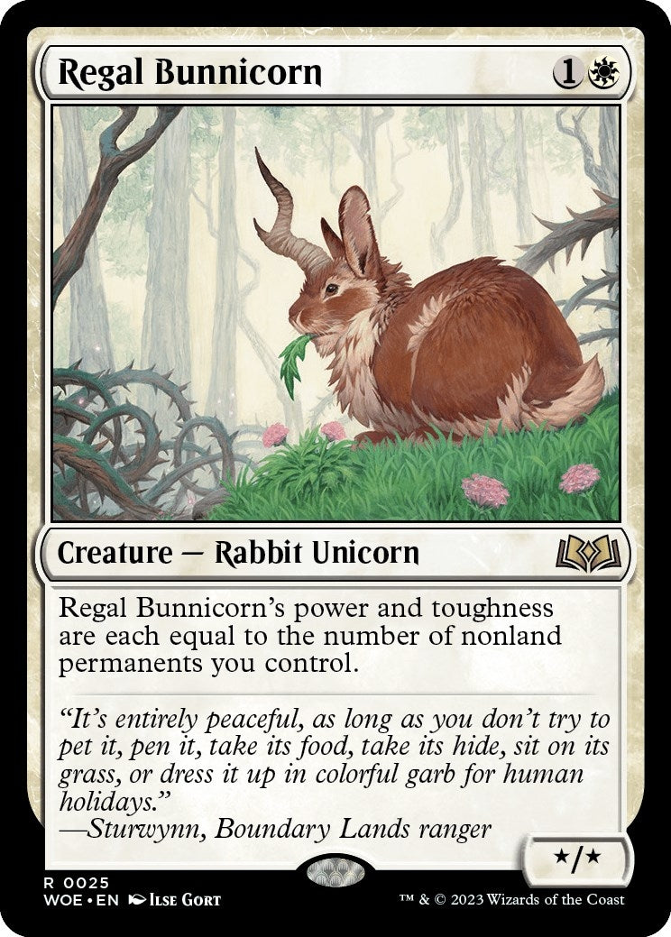 Regal Bunnicorn (25) (Wilds of Eldraine)