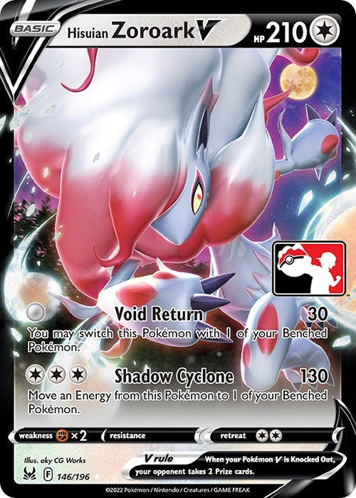 Image for Hisuian Zoroark V (146/196) (Prize Pack Series Cards) - Pokemon