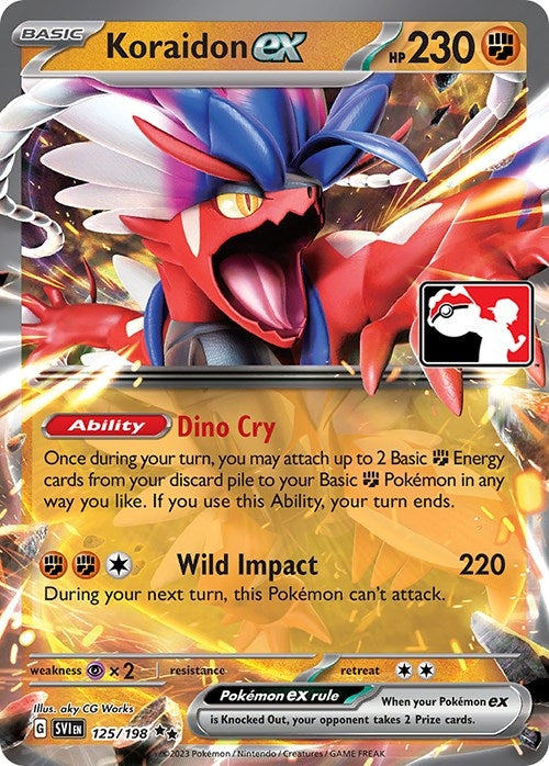 Image for Koraidon ex (125/198) (Prize Pack Series Cards) - Pokemon