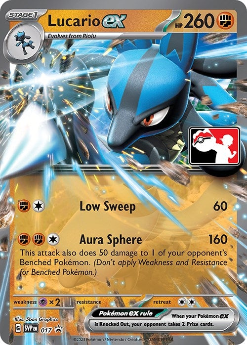 Image for Lucario ex - 017 (017) (Prize Pack Series Cards) - Pokemon