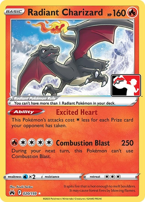 Image for Radiant Charizard (020/159) (Prize Pack Series Cards) - Pokemon