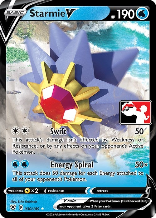 Image for Starmie V (030/189) (Prize Pack Series Cards) - Pokemon