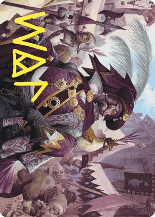 Discerning Financier Art Card (Gold-Stamped Signature) (ASWOE-002) [Art Series: Wilds of Eldraine]