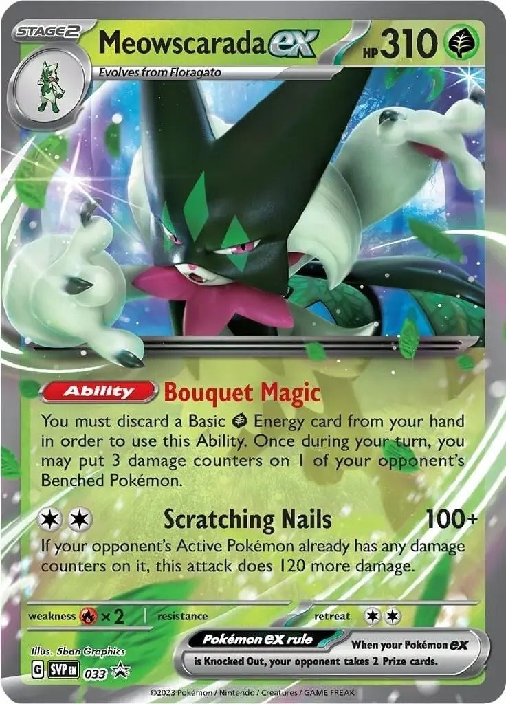 Image for Meowscarada ex - 033 (033) (SV: Scarlet & Violet Promo Cards) (SVP) - Pokemon