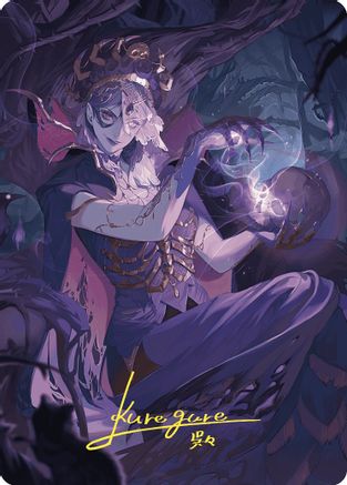 Necropotence Art Card (Gold-Stamped Signature) (ASWOE-080) [Art Series: Wilds of Eldraine] - PokeBox USA