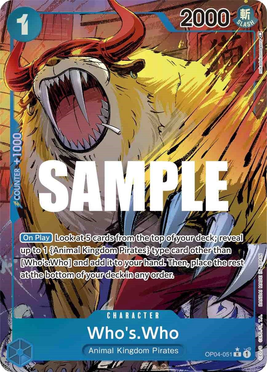 Image for Who's.Who (Alternate Art) (OP04-051) (Kingdoms of Intrigue) (OP04) - One Piece Card Game