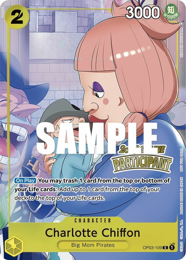 Image for Charlotte Chiffon (Online Regional 2023) [Participant] (OP03-109) (One Piece Promotion Cards) (OP-PR) - One Piece Card Game