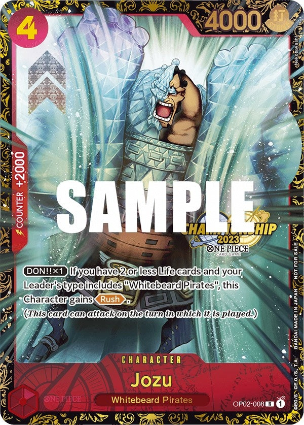 Image for Jozu (Championship 2023) (OP02-008) (One Piece Promotion Cards) (OP-PR) - One Piece Card Game