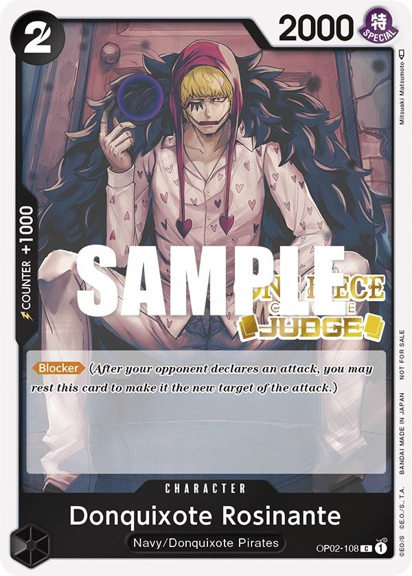 Image for Donquixote Rosinante (Judge Pack Vol. 2) (OP02-108) (One Piece Promotion Cards) (OP-PR) - One Piece Card Game