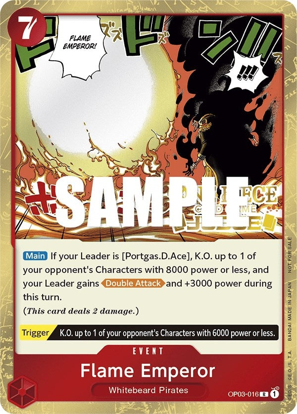 Image for Flame Emperor (Judge Pack Vol. 2) (OP03-016) (One Piece Promotion Cards) (OP-PR) - One Piece Card Game