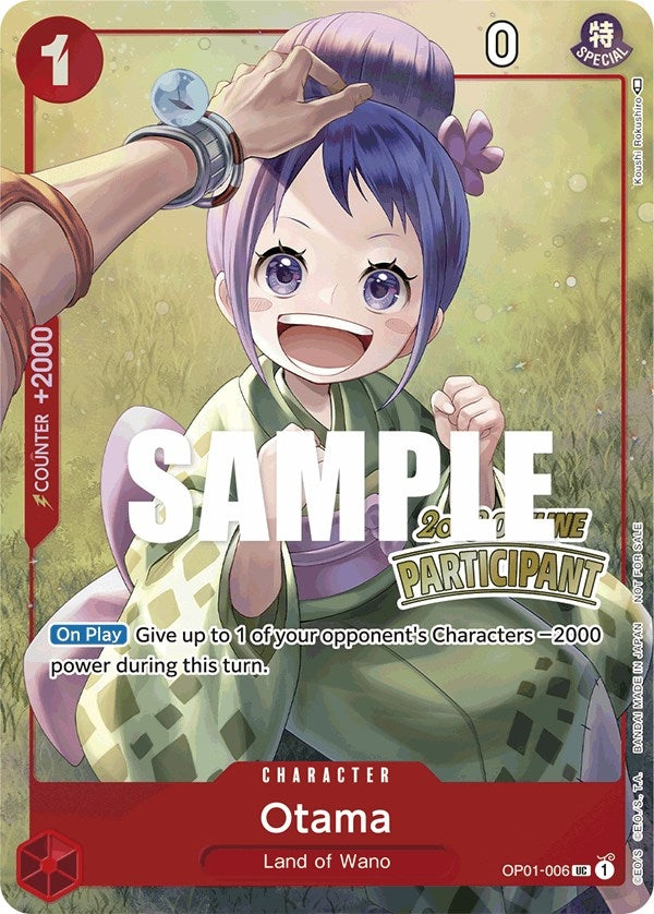 Image for Otama (Offline Regional 2023) [Participant] (OP01-006) (One Piece Promotion Cards) (OP-PR) - One Piece Card Game