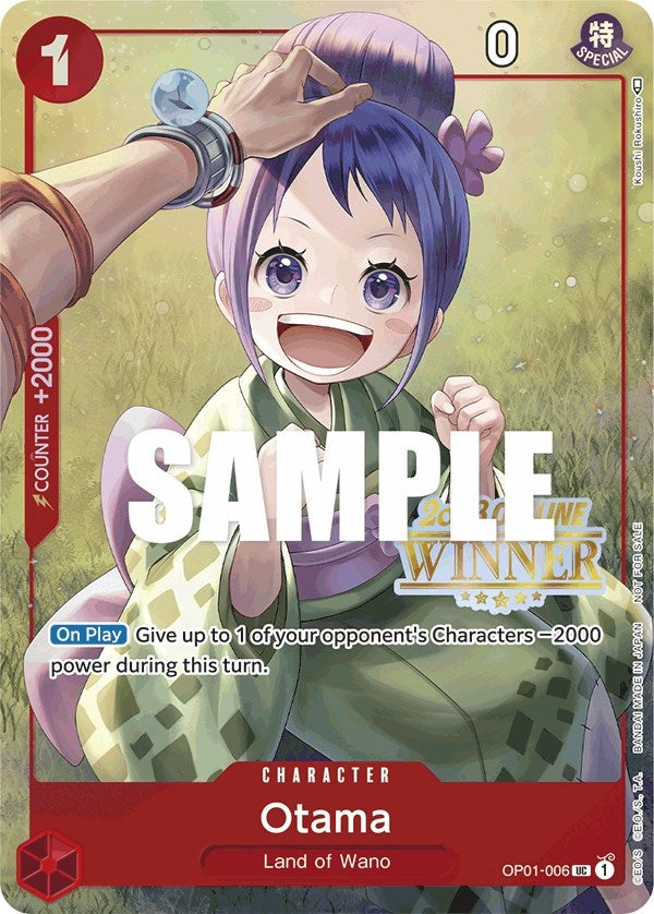 Image for Otama (Offline Regional 2023) [Winner] (OP01-006) (One Piece Promotion Cards) (OP-PR) - One Piece Card Game