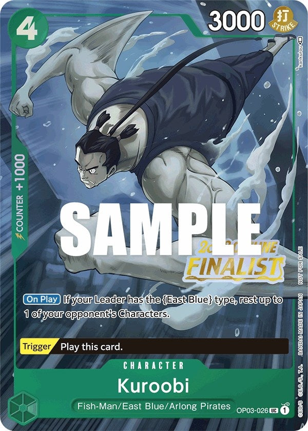Image for Kuroobi (Offline Regional 2023) [Finalist] (OP03-026) (One Piece Promotion Cards) (OP-PR) - One Piece Card Game