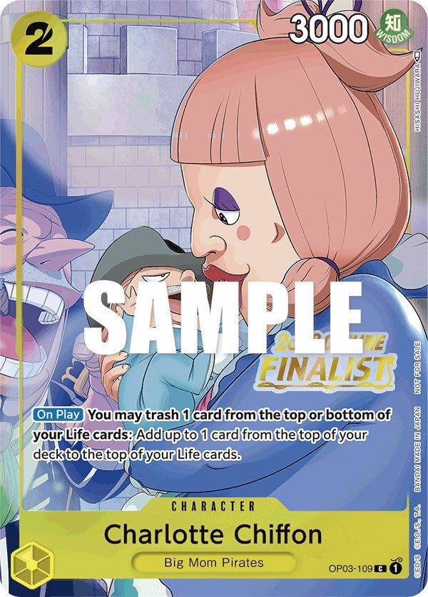Image for Charlotte Chiffon (Offline Regional 2023) [Finalist] (OP03-109) (One Piece Promotion Cards) (OP-PR) - One Piece Card Game