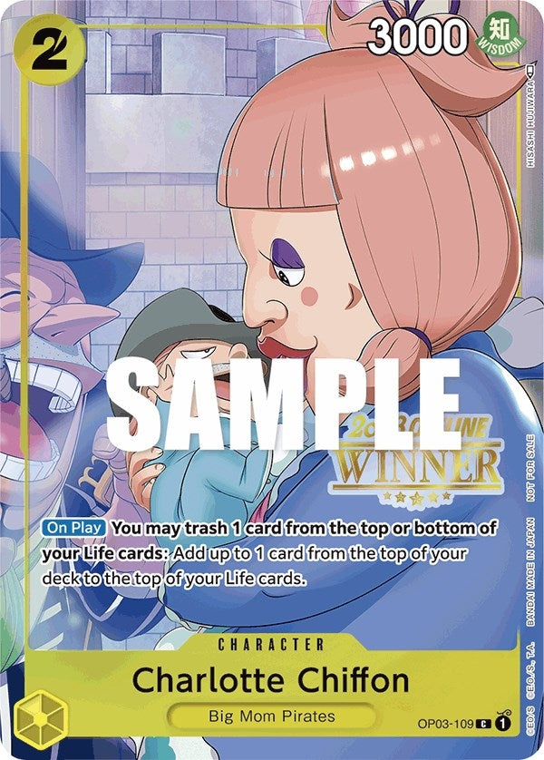 Image for Charlotte Chiffon (Offline Regional 2023) [Winner] (OP03-109) (One Piece Promotion Cards) (OP-PR) - One Piece Card Game