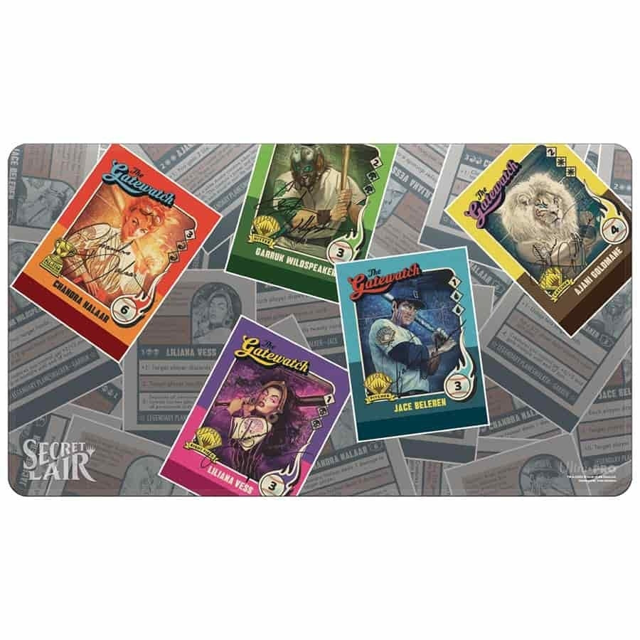 Image for Secret Lair August 2023: Magic: the Baseballing White Stitched Standard Gaming Playmat for Magic: The Gathering - Playmats